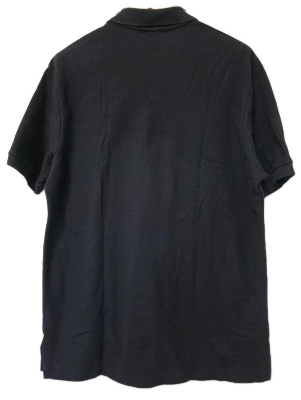 Lauren Ralph Lauren Navy Blue Polo Shirt Gold Crest Embroidery Size Large - Picture 2 of 8